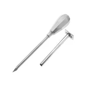 Instruments chirurgicaux vétérinaires de haute qualité, best-seller, trocart pour gonflement, manche en bois, marque SURGIACTIVE, SI-V-BT-001, OEM personnalisé - Product Image 6