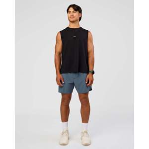 Débardeur de sport pour homme - Respirant, à strass, à capuche, coupe classique, noir, taille XL - Product Image 4