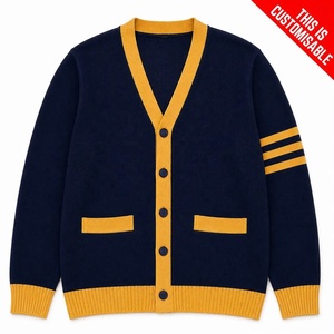 Cardigan universitaire personnalisé Fist Phi Sports USA |   Pull en acrylique à manches longues avec logo d'école brodé, nom et année - Product Image 2