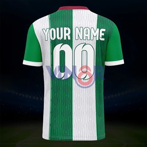 Maillot de football imprimé par sublimation 100% polyester, maillot de football en coton à impression numérique, maillot de football de sport entretenu par OEM - Product Image 6