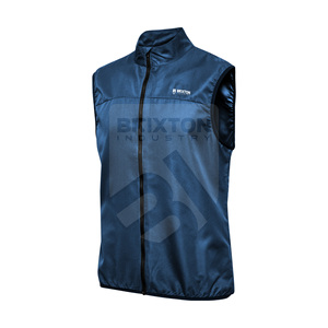Chaquetas y abrigos sin mangas con cremallera transpirable y bordado con logotipo personalizado Servicio OEM - Product Image 3