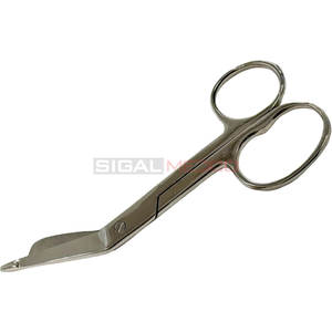 Ciseaux à pansement 5.5 "coudés un grand anneau de doigt EMT cisailles à traumatismes infirmières ambulanciers étudiants Instruments médicaux en gaze tranchante - Product Image 4