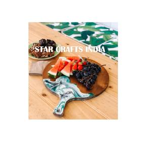 2024 vendeur chaud OEM & ODM planche à découper résine avec planche à fromage en bois ensemble bois d'acacia coupe fromage n'importe quoi conseil - Product Image 1