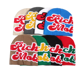 Gorro de punto, gorros de Cachemira para hombres y mujeres con estampado de calle Hip Hop personalizado, últimos diseños al por mayor - Product Image 5