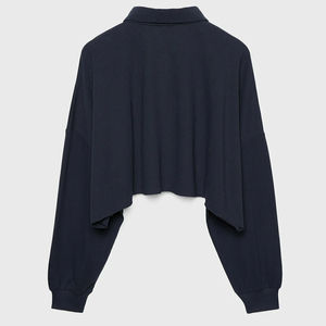 Vêtements de travail pour femmes, décontractés, à manches courtes, unis, personnalisables, coupe ajustée moderne, tissu en coton extensible, séchage rapide, respirant - Product Image 2