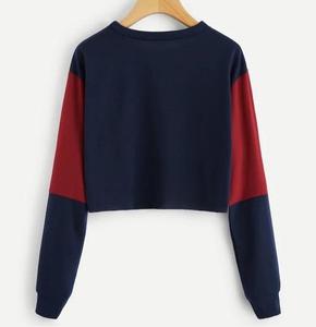 Nouveau Style Décontracté Logo Personnalisé Impression Polyester Polaire À La Mode De Haute Qualité Sweats Femme Crop Top Femmes Sweats - Product Image 1