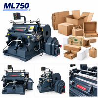 Machine de découpe manuelle à plat robuste pour papier, plieuse pour boîtes rigides, emballages alimentaires et carton