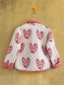 Chaqueta de Algodón Acolchada Floral Reversible Hecha a Mano SUFALAM para Mujer, Estilo Bohemio, Cierre de Botones, Ropa Casual para Todas las Temporadas - Product Image 4