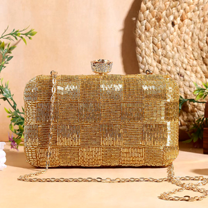 Pas encore d'avis Dernier Populaire Perle Broderie Paillettes Soirée Embrayage Mariage Femmes Soirée Sac - Product Image 1