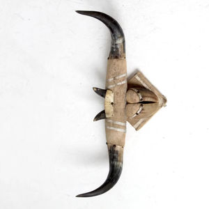 Cuerno de vaca pulido montado en la pared decoración moderna de lujo decoración del hogar Accesorios ecológicos FWE - Product Image 1