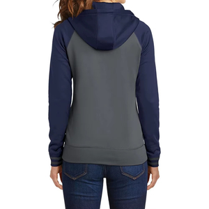 Alta calidad nuevo diseño OEM logotipo último diseño señora pulóver venta al por mayor sudaderas con capucha de manga larga de las mujeres - Product Image 2
