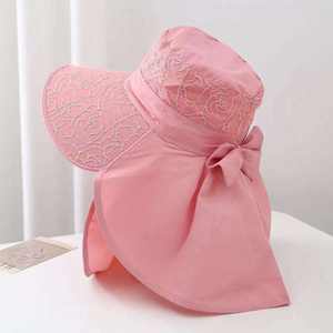 Chapeau d'été pour femmes, protection UV pour le visage et le cou, couvre-oreilles, grand chapeau de soleil - Product Image 4