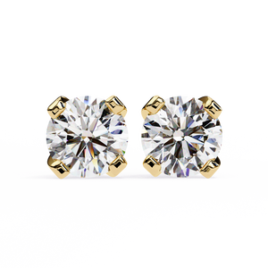 18K Gold <b>Beautiful</b> <b>Earring</b> with Lab-Grown Diamond Premium Diamond <b>Earrings</b> - Product Image 1
