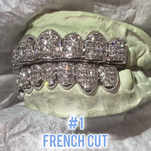 Dientes de plata personalizados Hip Hop Grillz Iced Out Moissanite Diamond Grillz Dientes Joyería de plata Mejor precio - Product Image 2