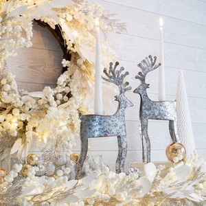 Elegante Reno Decorativo Showpiece para Navidad Tabletop Holiday Home Office Festive Season Display Ornament - Product Image 1