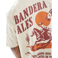 T-shirts graphiques décontractés pour hommes, coupe ample et oversize, 100% coton, 220 grammes, imprimé au dos, anti-boulochage, séchage rapide, du fabricant bangladais