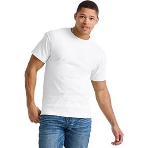 100% algodón puro verano marca de gama alta hombres manga corta cuello redondo estilo de moda media manga Top transpirable camiseta - Product Image 4