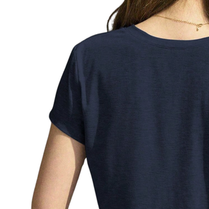 <b>Womens</b> Casual Short Sleeve <b>T</b> <b>Shirt</b> Round <b>Neck</b> Soft Cotton Slub Knit Basic Top Summer Daily Wear Small Bow Detail Slim Fit - Product Image 4
