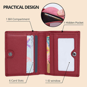 2025 New Arrival Men's Casual Dress Leather <b>Wallets</b> Top Selling Wholesale Fashion Open Closure Polyester Lining Latest Designs - Product Image 5