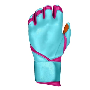 Guantes de bateo de béisbol de cuero Cabretta profesional al por mayor hecho a medida de alta calidad duradero cómodo agarre para el partido - Product Image 2