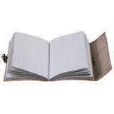 Carnet de notes en cuir véritable gaufré Thanos, couverture rigide, 100 feuilles, papier coton fait main à bords festonnés, cadeau pour les fans de Marvel