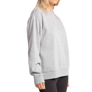 Sudadera de Cuello Redondo Lisa de Algodón con Estampado de Bordado Personalizado de Alta Calidad para Unisex, Suministro al por Mayor ODM - Product Image 6