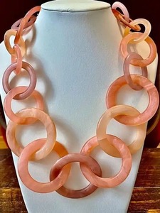 Collar Hecho a Mano para Mujer, Cuentas de Resina de Alta Calidad, Cadena de Cuerda, Estilo Clásico Religioso, Estilo Indio, para Aniversarios - Product Image 3