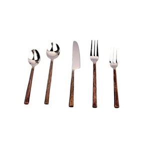 Juego de cubiertos de cena de gran oferta de 5 con cobre antiguo de acero inoxidable juegos de cubiertos de Metal de tamaño personalizado para restaurante - Product Image 5