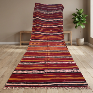 Tapis marocains Kilim de qualité supérieure en laine berbère, tissés à la main, à poils ras, motif géométrique, pour salon, vente en gros - Product Image 1