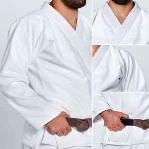 ชุด Jiu-Jitsu MMA ผ้าฝ้ายสีขาว100% - Product Image 6