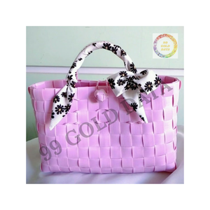 Sac en plastique réutilisable écologique avec des poignées solides et une grande capacité, idéal pour l'épicerie et le transport quotidien - Product Image 3