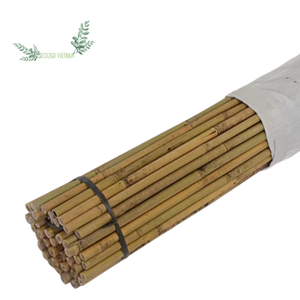 Eco2go Piquets de bambou durables du Vietnam Piquets de jardin naturels avec option de motif de feuille pour votre décoration extérieure - Product Image 1