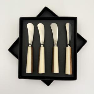 New Arrival Unique Design Resin Blush Color Handle Mirror Polished Flatware <b>Set</b> Table Having Four Piece Lowest Price in india - Product Image 1