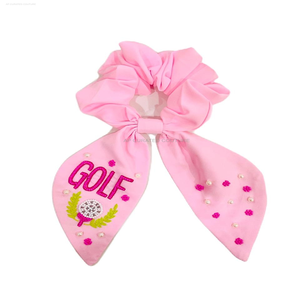 Personalizado elegante indio bordado a mano oro toque pelo Scrunchie hermoso accesorio para el cabello con cuentas de semillas pinzas para el cabello - Product Image 2