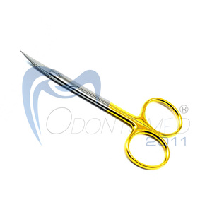 Ciseaux chirurgicaux Odontomed 2011 de qualité supérieure, en carbure de tungstène, 4 1/2 pouces, courbés et tranchants, pour pansements professionnels - Product Image 2
