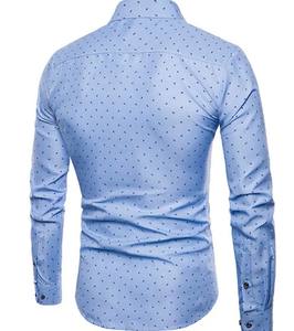 เสื้อเข้ารูปแขนยาวสำหรับผู้ชาย, เสื้อพิมพ์ลายลำลองเสื้อใส่สบายสำหรับฤดูใบไม้ผลิ - Product Image 2