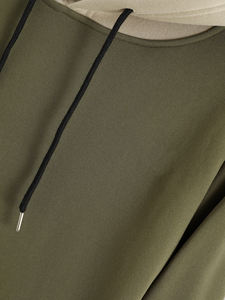 Sweat-shirts pour hommes en gros personnalisés, streetwear, haute qualité, en molleton de coton surdimensionné, unisexe, couleurs contrastées, sweat-shirt décontracté pour hommes - Product Image 3