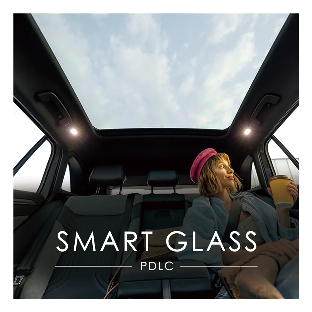 Electrically Pdlc Smart Film Intelligent Glass For Auto Sunroof