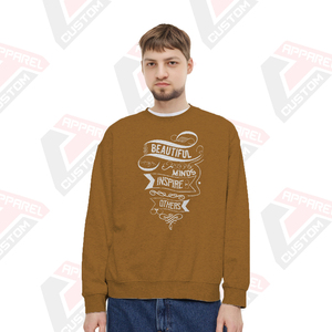 Sweat-shirt pour homme ultra doux, de qualité supérieure, uni, écologique, en polaire polyester/coton pour la saison hivernale - Product Image 2