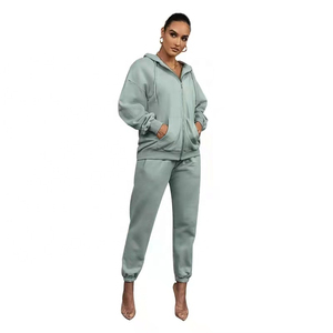 Wholesale Bulk Women Jogging Sweat Suits Custom Jogger Sweatsuit Tracksuit Set for Women 2025 - Product Image 6