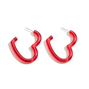 Boucles d'oreilles classiques en résine avec perles et diamants ovale carré Triangle fleur résine boucle d'oreille lune fruits formes pour mariages - Product Image 1