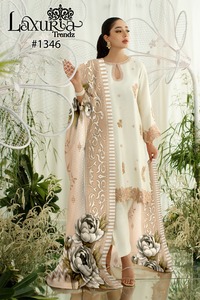งานมือเทียม Georgette ของนักออกแบบล่าสุดพิมพ์ชุด Kurti โดย Fab Zone - Product Image 3