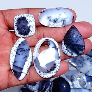 Hermosa dendrita natural ópalo piedra preciosa suelta venta al por mayor mezcla forma tamaño cabujón de ópalo para la fabricación de joyas hechas de cuarzo - Product Image 2