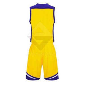 Uniformes de Baloncesto Deportivos Personalizados con el Mejor Diseño, 100% Poliéster, Conjuntos Transpirables de Alta Calidad sin Mangas para Todos los Deportes - Product Image 3