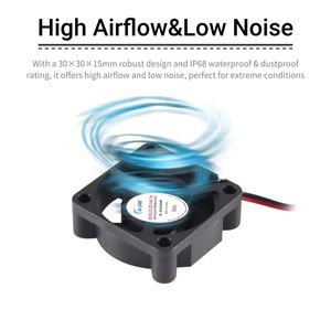 พัดลมระบายความร้อนแบบใบพัดแกน Ailand ขนาด 30x30x15 มม. 2 ขา ปรับระดับได้ ความเร็ว 6000 รอบต่อนาที 3CFM ลูกปืน 21 เดซิเบล 5V DC สำหรับโดรน รับผลิตแบบ OEM/ODM - Product Image 5