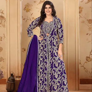 Lo último en Top de Georgette Real y Palazzo con Butterfly Net Dupatta Modern Silks Festive & Party Wear Collection Salwar Kameez - Product Image 1