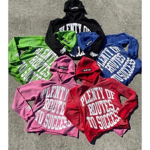 OEM personalizado Streetwear sudaderas con capucha parche trabajo y bordado Diseño ácido lavado de gran tamaño pulóver sudadera proveedor - Product Image 1