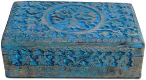 Artisanat Vintage Belle Gravé Boîte À Bijoux De Noël Porte-Bijoux Décoratif Cadeau De Mariage pour Les Femmes - Product Image 3