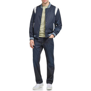 Veste universitaire personnalisée de grande taille pour hommes vestes universitaires vierges de gros veste universitaire Letterman unie avec logo personnalisé pour hommes - Product Image 2