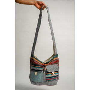 Sac fourre-tout en coton fait à la main pour femmes, nouveau style, sac à main à fermeture ouverte pour shopping, cosmétiques et ordinateur portable, cadeau à prix compétitif - Product Image 1